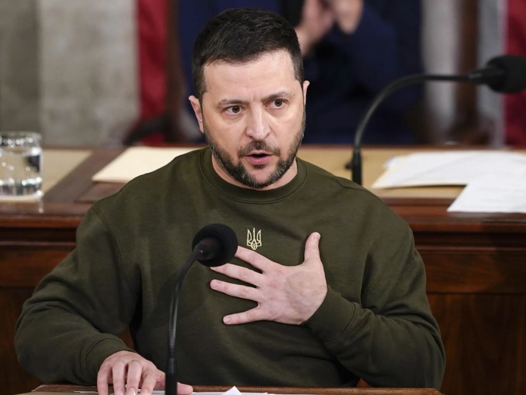Tổng thống Ukraine Zelensky. Ảnh: AP
