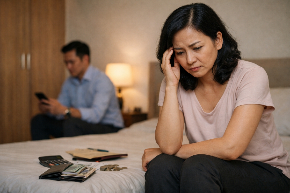 Gần 20 năm làm vợ anh, tôi vẫn sống trong cảm giác áp lực. (Ảnh minh họa: AI)