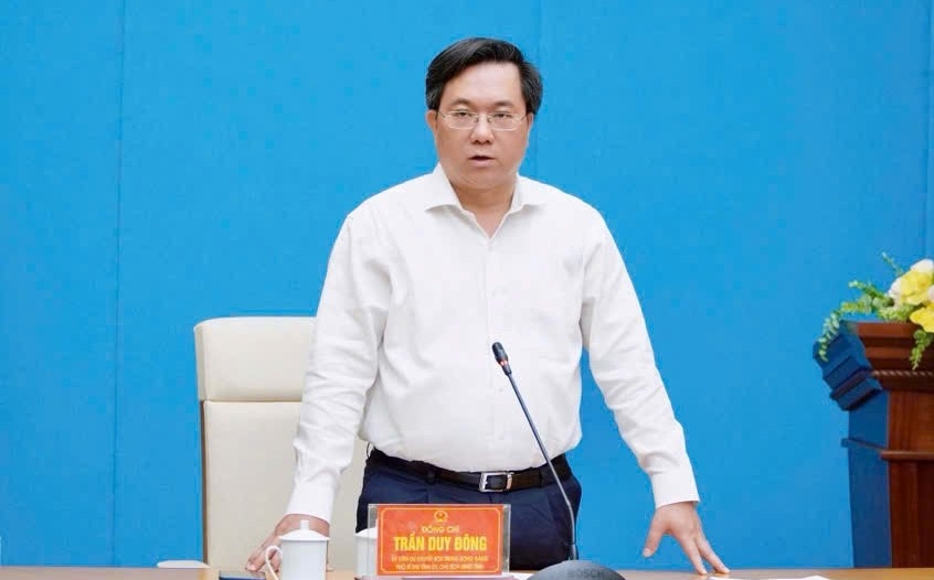 Chủ tịch UBND tỉnh Phú Thọ - Trần Duy Đông (ảnh: Khánh Trang)