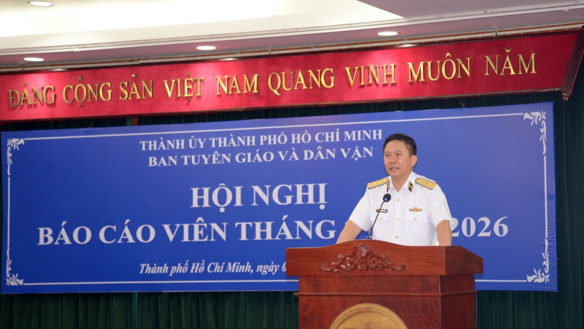 Chuẩn Đô đốc Trần Mạnh Chiến, Bí thư Đảng ủy, Chính ủy Vùng 2 Hải quân (ảnh: Hà Khánh)