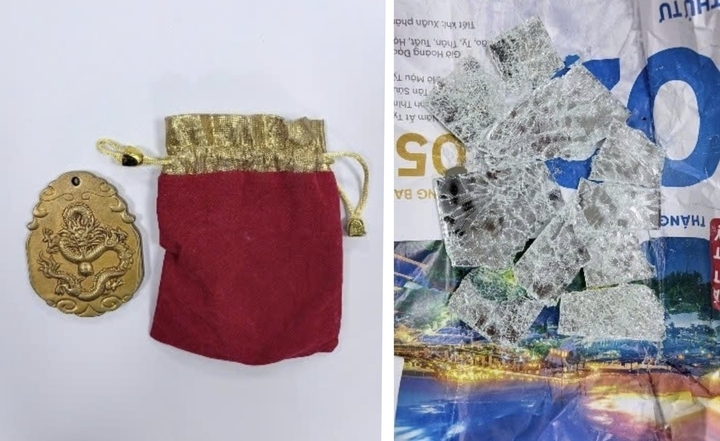 Tang vật vụ án.