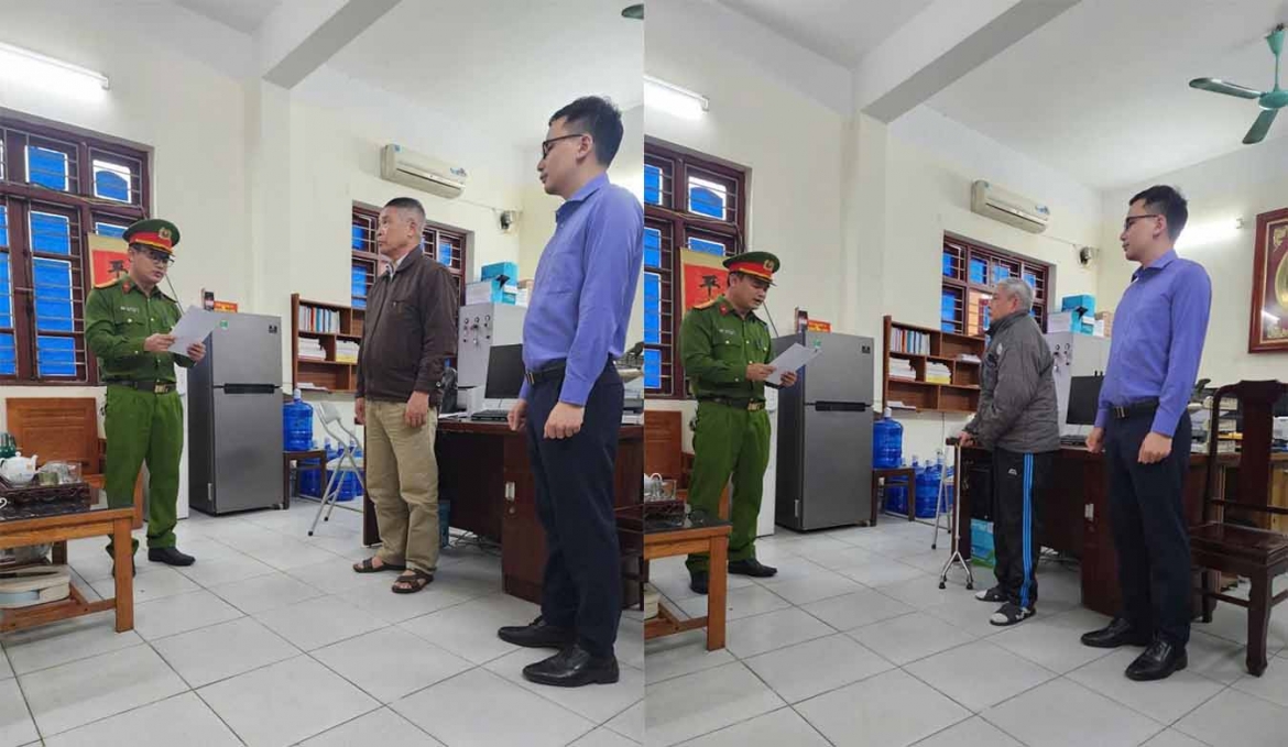 Các đối tượng tại cơ quan công an