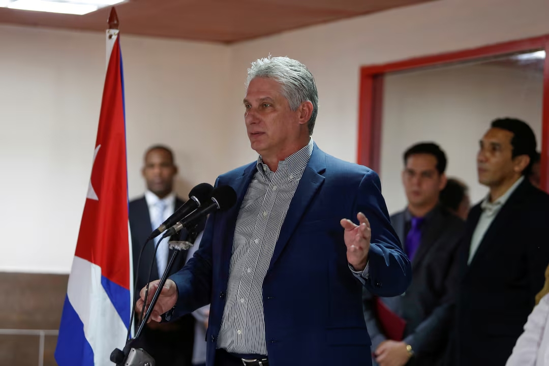 Chủ tịch Cuba Miguel Díaz-Canel. Ảnh: Reuters