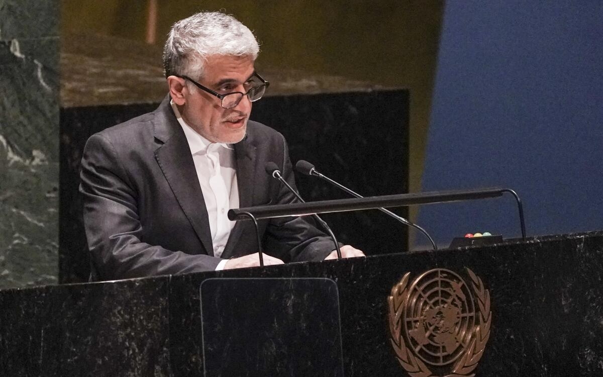 Đại sứ Iran tại Liên hợp quốc, Amir Saeid Iravani. (Ảnh: AP)