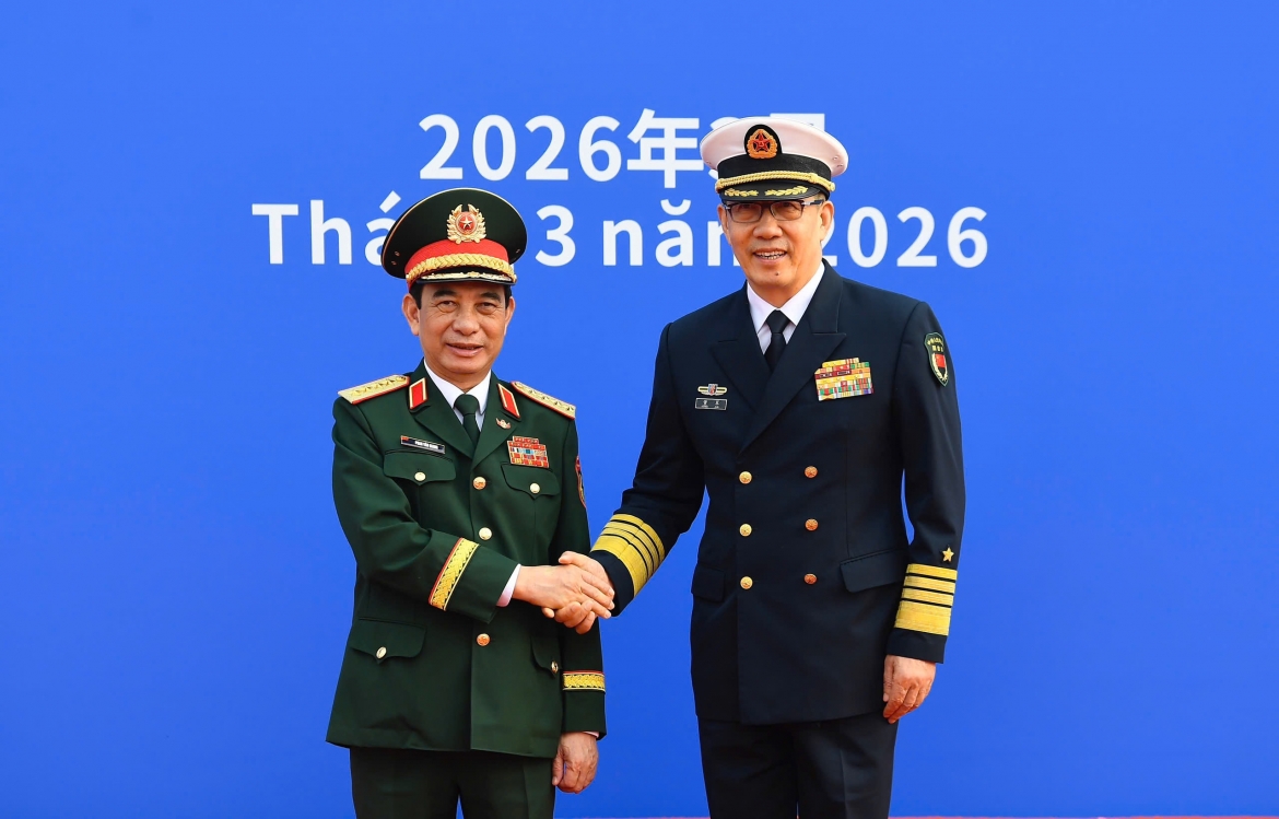Đại tướng Phan Văn Giang và Thượng tướng Đổng Quân.