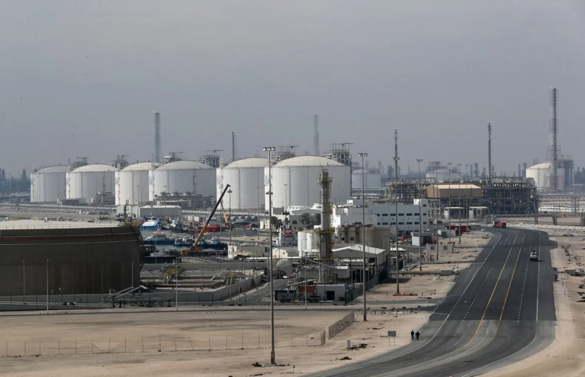 Cơ sở sản xuất khí đốt và khí hoá lỏng Ras Laffan nằm cách thủ đô Doha của Qatar khoảng 80km về phía Bắc. Ảnh: dohanews/TTXVN