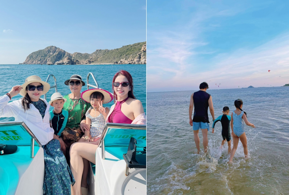 Trên trang cá nhân, diễn viên Diệp Lâm Anh tiếp tục thu hút sự quan tâm khi chia sẻ loạt ảnh trong chuyến đi biển cùng hai con và bạn trai tin đồn Phạm Kiên. Đáng chú ý, trong những bức hình mới được “xả kho”, cư dân mạng tinh ý phát hiện mẹ và bà ngoại của cô cũng xuất hiện trong chuyến đi. Chi tiết này nhanh chóng làm dấy lên bàn tán, nhiều ý kiến cho rằng Diệp Lâm Anh đã chính thức đưa Phạm Kiên ra mắt gia đình.