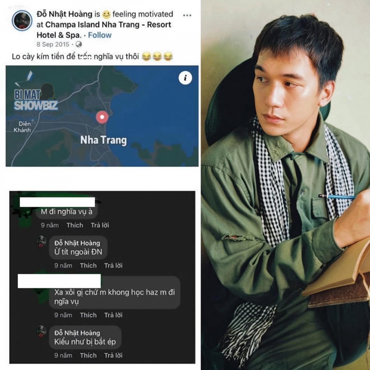 Nam diễn viên Đỗ Nhật Hoàng, nam chính phim Mưa đỏ, bất ngờ bị cư dân mạng đào lại phát ngôn cũ liên quan đến nghĩa vụ quân sự. Tuy vậy, nhiều khán giả cho rằng đó là chia sẻ từ 11 năm trước, khi anh mới 17–18 tuổi, và bày tỏ sự cảm thông, nhấn mạnh việc dám nhìn nhận sai lầm và thay đổi mới là điều đáng trân trọng.