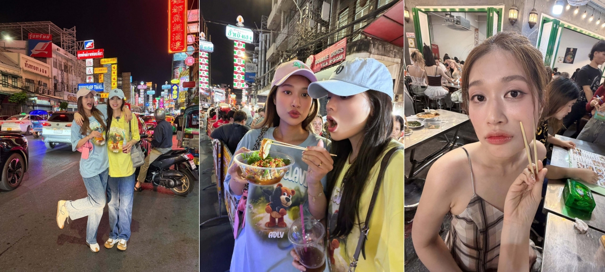 Đoàn Thiên Ân – Kỳ Duyên cùng ghi lại loạt khoảnh khắc du lịch Thái Lan đầy năng lượng, nổi bật với phong cách trẻ trung, tương tác tự nhiên và sự thân thiết khiến bộ ảnh nhanh chóng thu hút sự chú ý trên mạng xã hội.