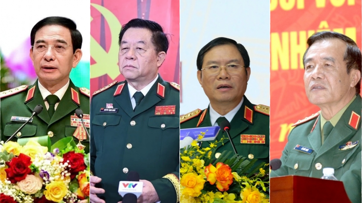 Các tướng lĩnh quân đội trúng cử đại biểu Quốc hội khóa XVI.