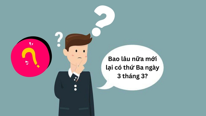 Thích thú trước sự lặp lại đầy thú vị của con số 3 trong ngày hôm nay, nhiều cư dân mạng đặt cậu hỏi bao lâu nữa chúng ta mới gặp lại thứ Ba ngày 3/3?