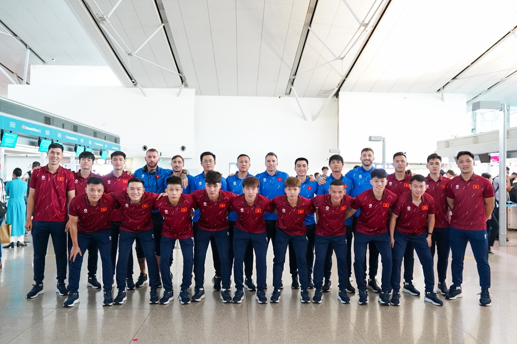 ĐT Futsal Việt Nam lên đường sang Thái Lan dự giải Futsal Đông Nam Á 2026. (Ảnh: VFF)