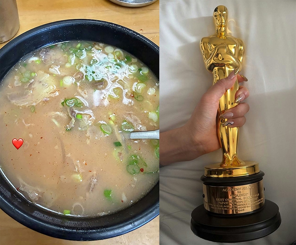 Món súp gukbap Hàn Quốc bỗng nổi tiếng sau chia sẻ mừng chiến thắng Oscar của EJAE trên mạng xã hội.