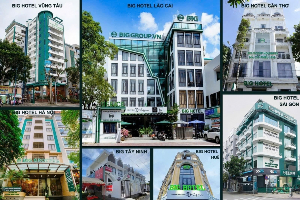 Hệ thống khách sạn Big Hotel trên các tỉnh thành cả nước.