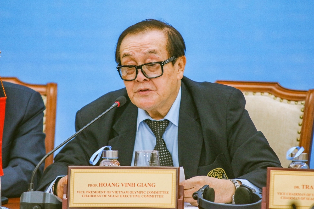 Ông Hoàng Vĩnh Giang được xem là cha đẻ của chiến lược “đi tắt, đón đầu” trong làng thể thao Việt Nam. (Ảnh: Bùi Lượng)