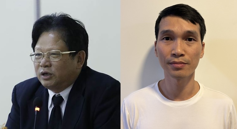 Bị can Đào Hữu Huyền và Phạm Văn Hùng.