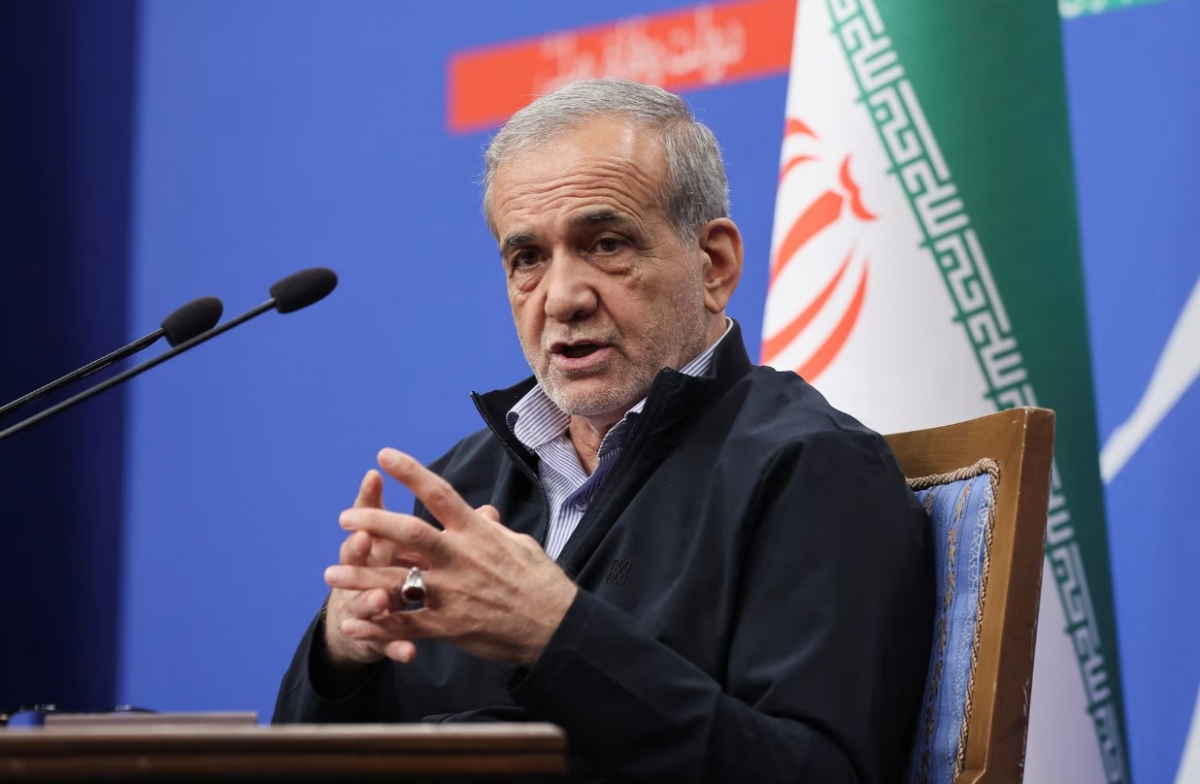 Tổng thống Iran Masoud Pezeshkian. Ảnh: Reuters