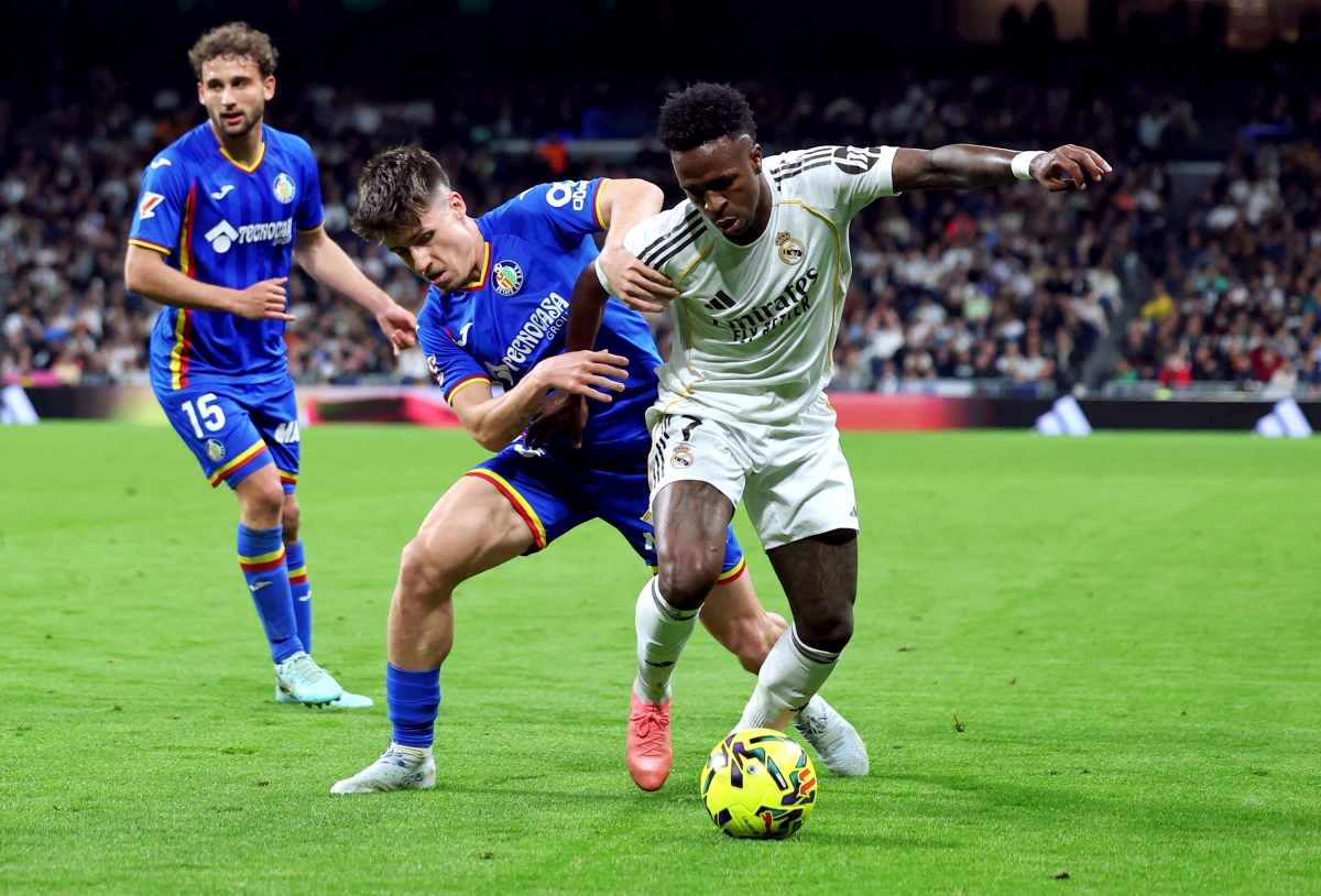 Real Madrid thua sốc trước Getafe ở vòng 26 La Liga 2025/2026. (Ảnh: Reuters)