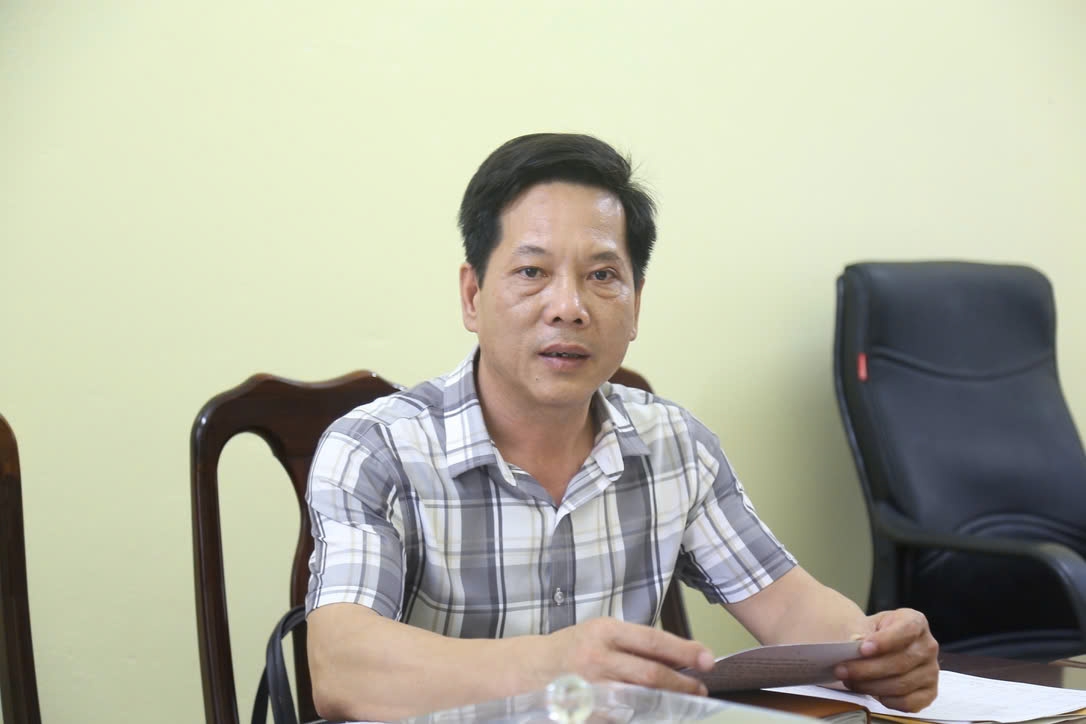 Ông Lê Sỹ Thắng, Phó Chủ tịch UBND xã Hoằng Tiến, Thanh Hóa.