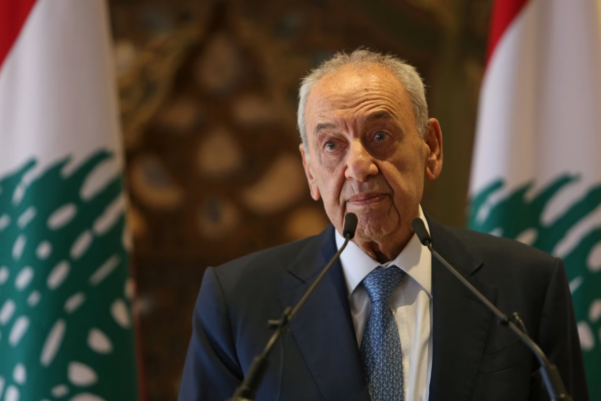 Chủ tịch Quốc hội Lebanon Nabih Berri. (Ảnh: Reuters)