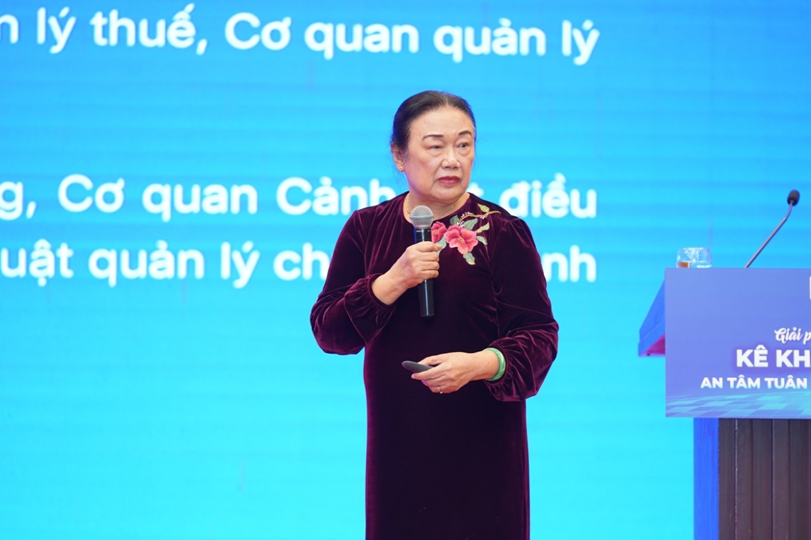 Bà Nguyễn Thị Cúc, Chủ tịch Hội tư vấn thuế Việt Nam (VTCA)