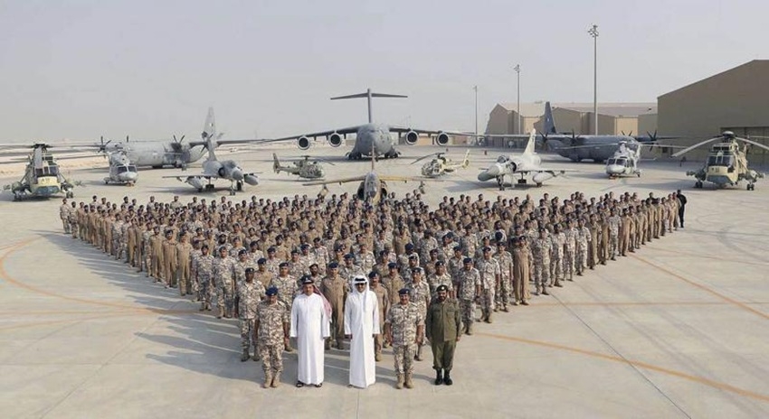 Lực lượng Không quân Hoàng gia tại Căn cứ Không quân al-Udeid ở Doha, Qatar. Ảnh: Reuters