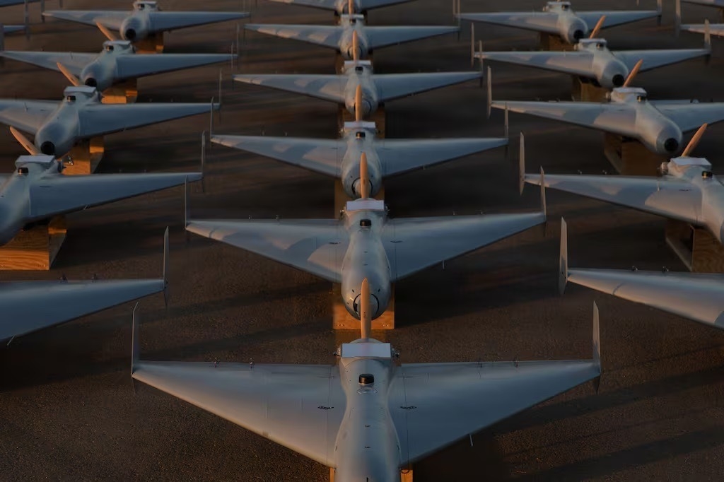 Các máy bay không người lái chiến đấu chi phí thấp (LUCAS – Low-cost Unmanned Combat Attack System) được triển khai tại Bộ Tư lệnh Trung tâm Mỹ. Ảnh: DOD