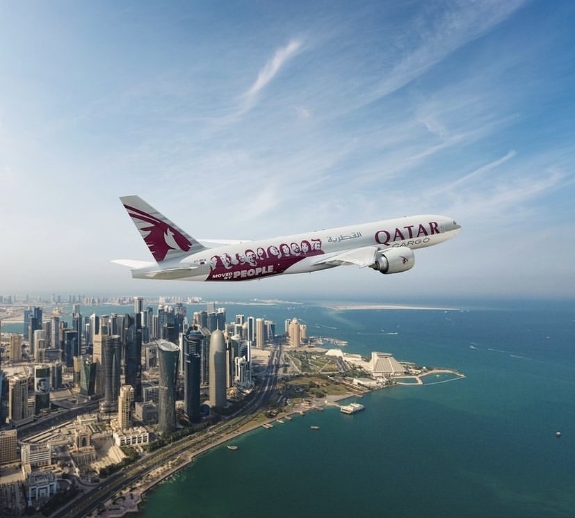 Máy bay của Hãng hàng không Qatar Airways.