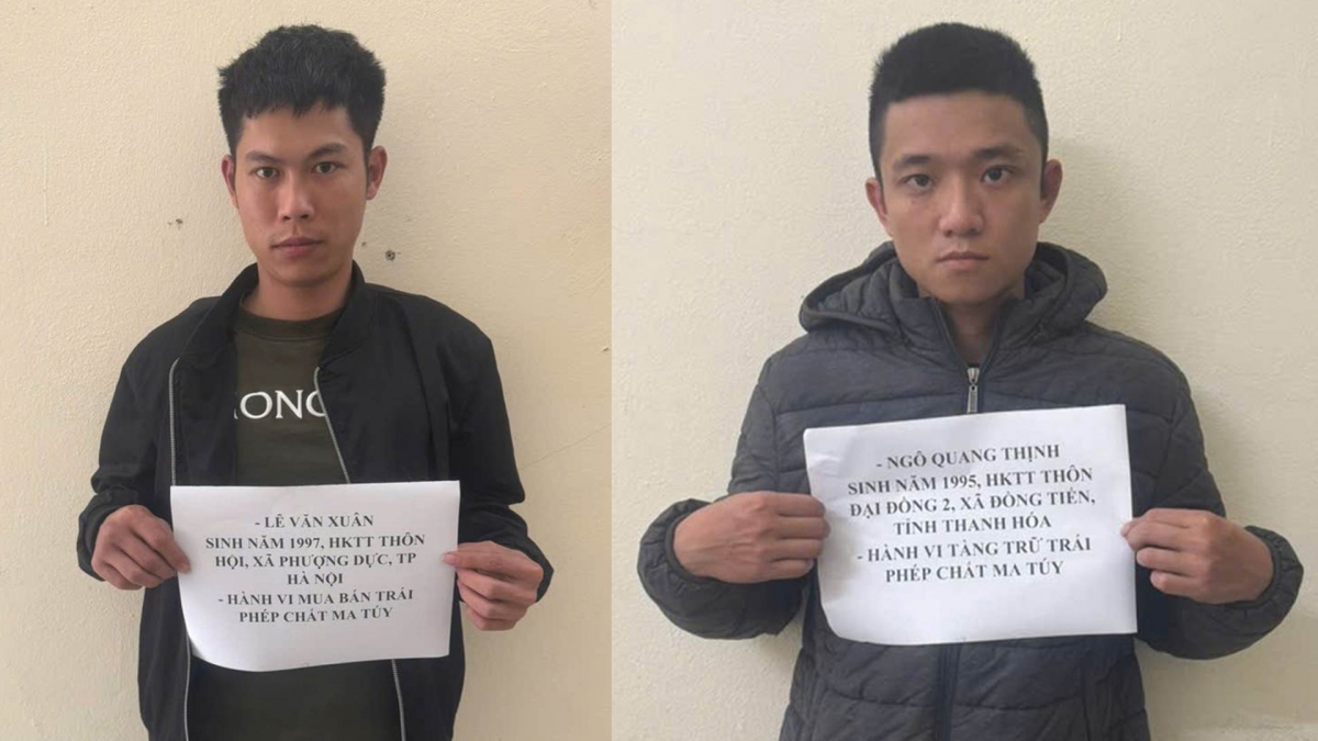 Hai đối tượng tại cơ quan công an