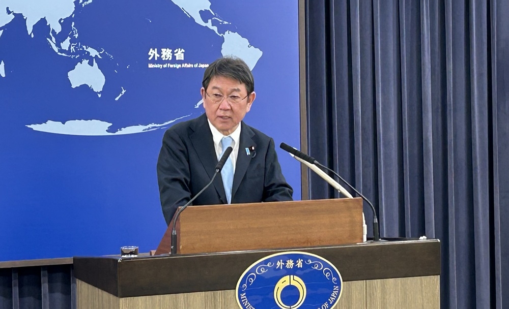 Ngoại trưởng Nhật Bản Motegi Toshimitsu.Ảnh: VOV Tokyo
