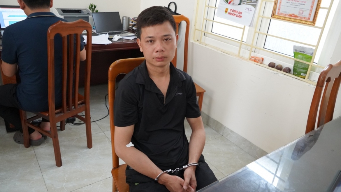 Nguyễn Ngọc Đạo tại cơ quan công an