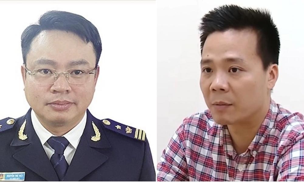 Nguyễn Thế Việt (trái) và Nguyễn Năng Mạnh