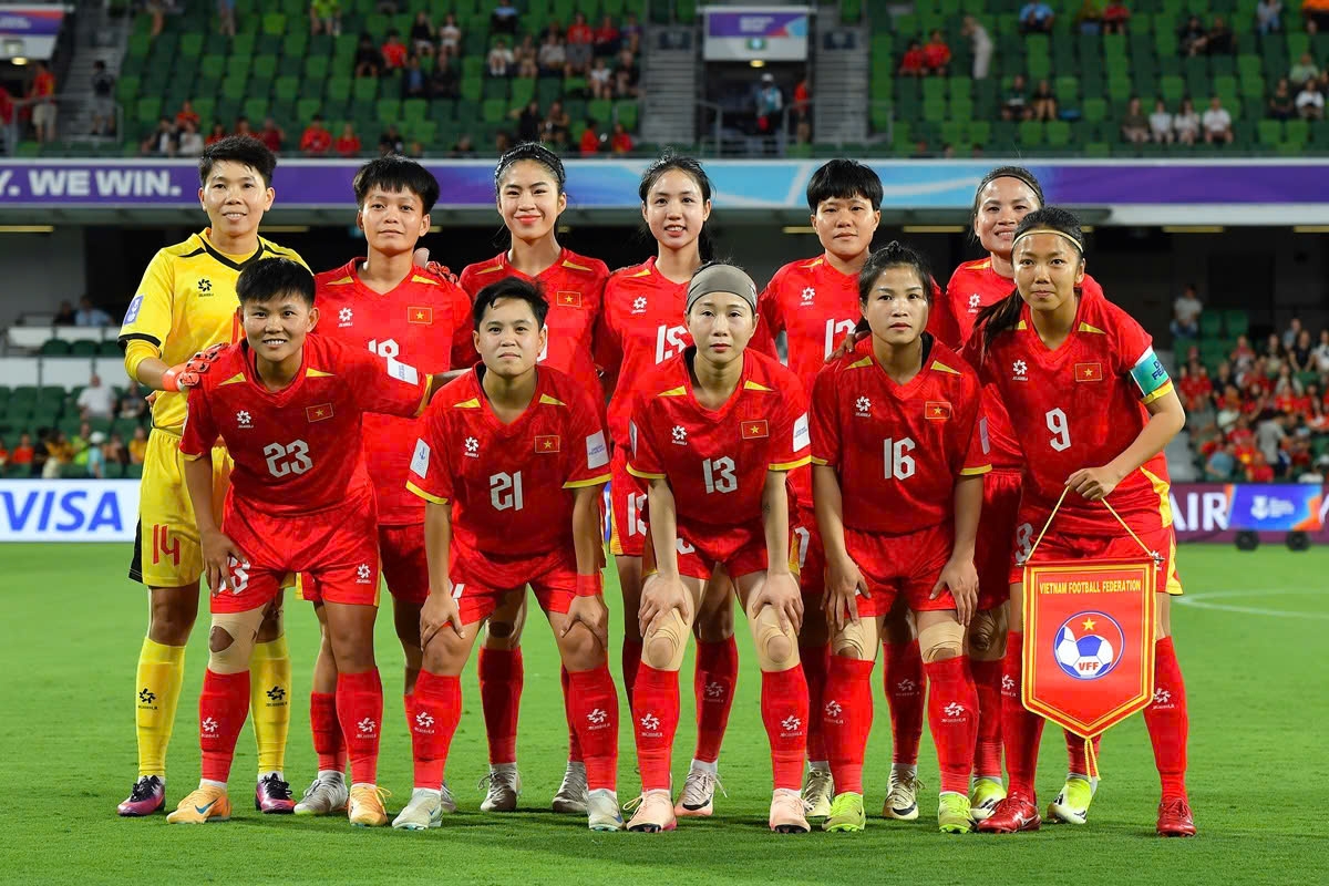 ĐT nữ Việt Nam rộng cửa vào tứ kết sau chiến thắng trước Ấn Độ (Ảnh: AFC).