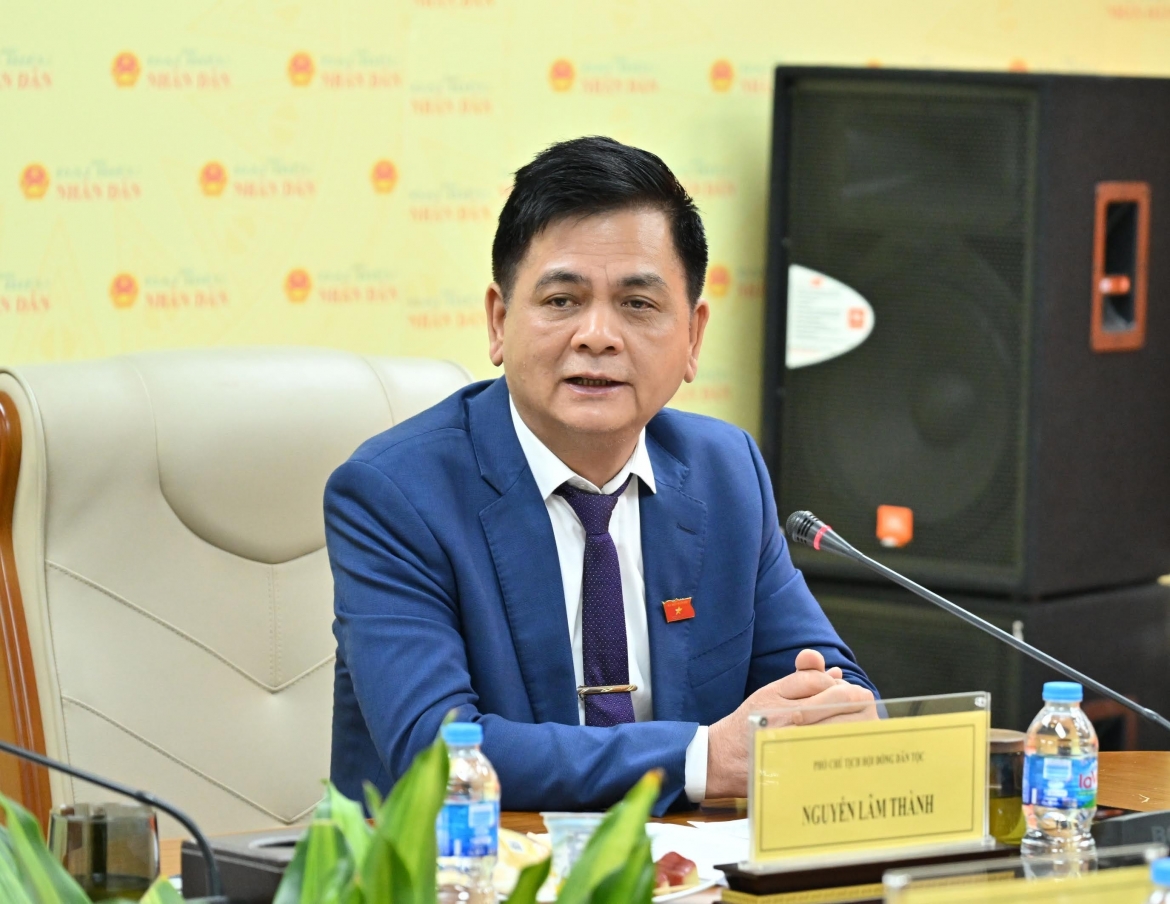 Phó Chủ tịch Hội đồng Dân tộc Nguyễn Lâm Thành cho rằng, danh sách các ứng cử viên cho cuộc bầu cử sắp tới được lựa chọn một cách chặt chẽ, góp phần bảo đảm chất lượng và hiệu quả của cuộc bầu cử. Ảnh BTC