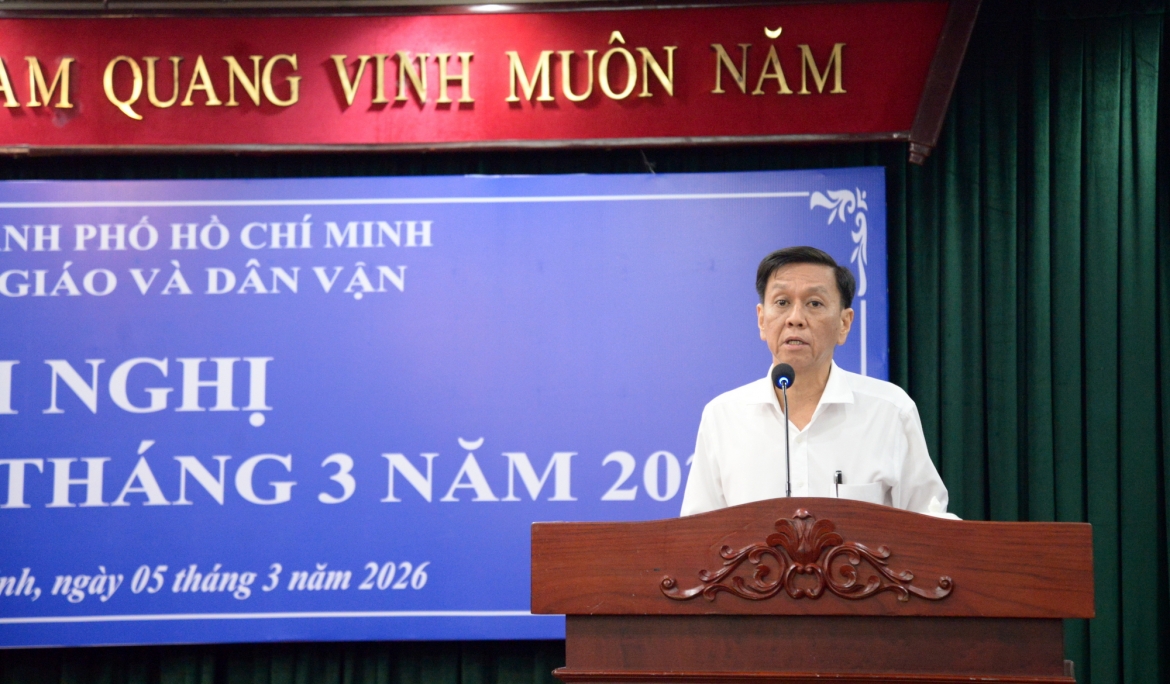 Ông Nguyễn Thọ Truyền, Phó Trưởng ban Tuyên giáo và Dân vận Thành ủy TP.HCM (ảnh: Hà Khánh)