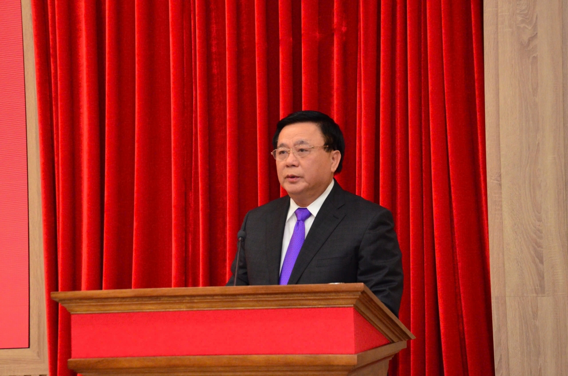 GS.TS Nguyễn Xuân Thắng phát biểu tại hội nghị.