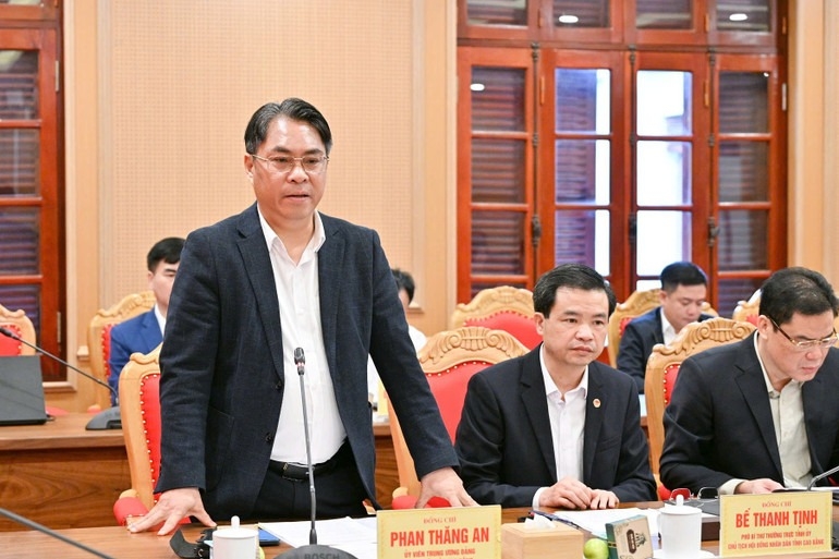Ông Phan Thăng An phát biểu tại hội nghị.