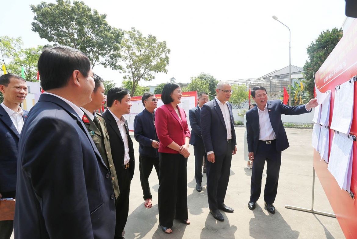 Bí thư Tỉnh ủy Phạm Đại Dương kiểm tra công tác chuẩn bị tại phường Việt Trì.