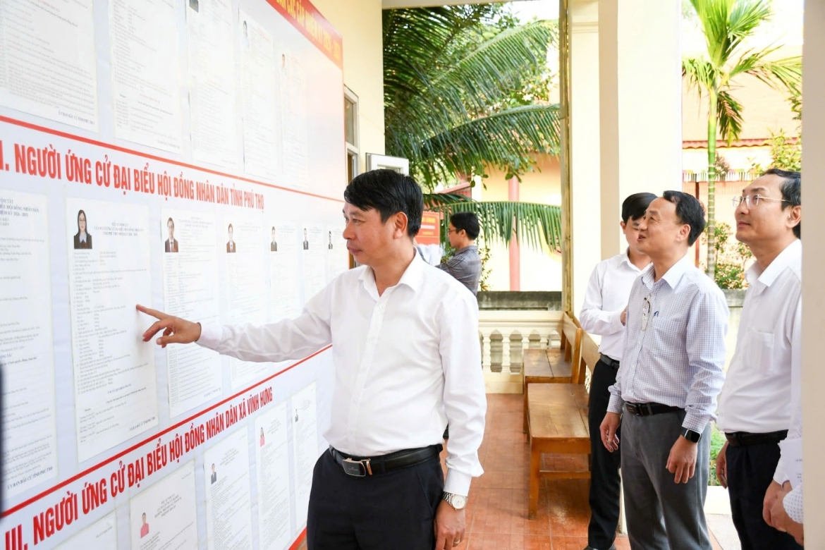 Chiều 19/3, Ủy ban Bầu cử tỉnh Phú Thọ tổ chức Hội nghị công bố Nghị quyết, danh sách những người trúng cử đại biểu HĐND tỉnh nhiệm kỳ 2026-2031.