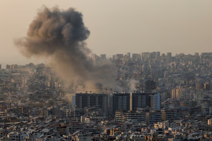 Một đòn không kích của Israel vào lãnh thổ Lebanon. (Ảnh: Reuters)