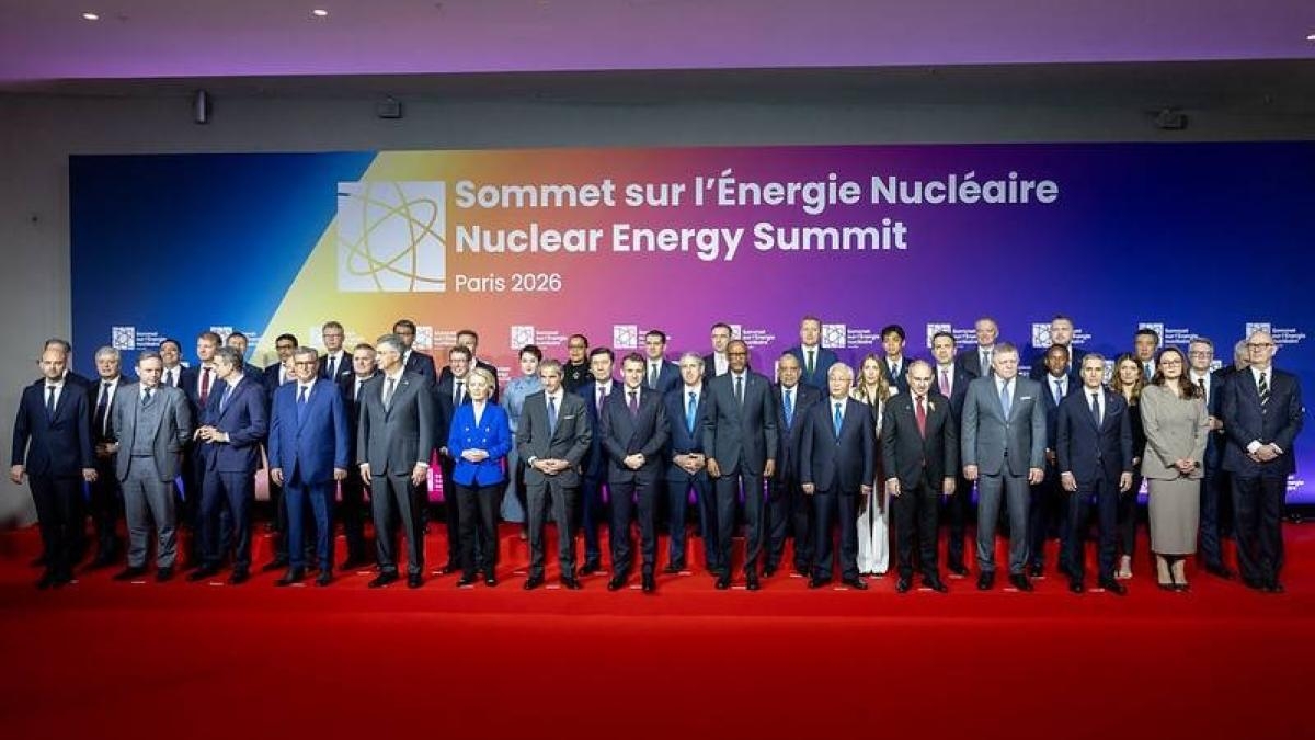 Hội nghị thượng đỉnh về năng lượng hạt nhân vừa diễn ra tại Paris đã dành phần lớn thời gian để bàn thảo những “bài toán khó” mà châu Âu đang đối mặt khi muốn tái khởi động hoặc mở rộng ngành điện hạt nhân. Ảnh: Điện Élysée