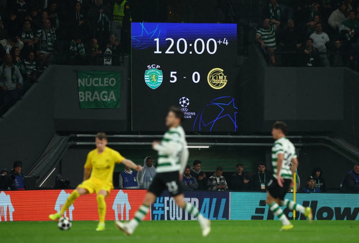 Sporting Lisbon có màn lội ngược dòng khó tin trước BodoGlimt (Ảnh: Reuters).