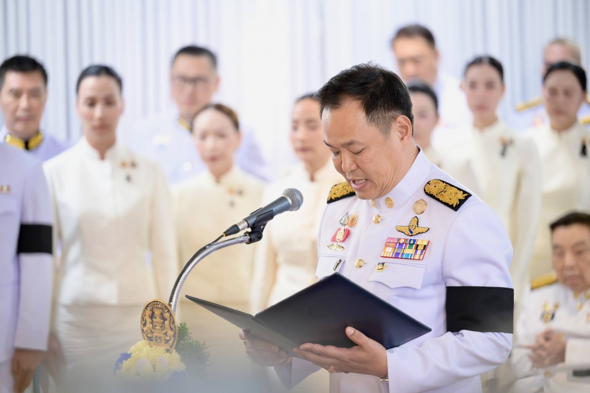 Tân Thủ tướng Thái Lan Anutin Charnvirakul. Ảnh: VP Thủ tướng Thái Lan