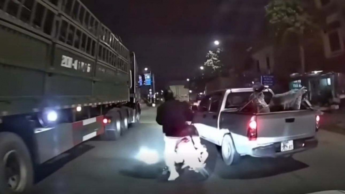 Hình ảnh va chạm được cắt từ clip