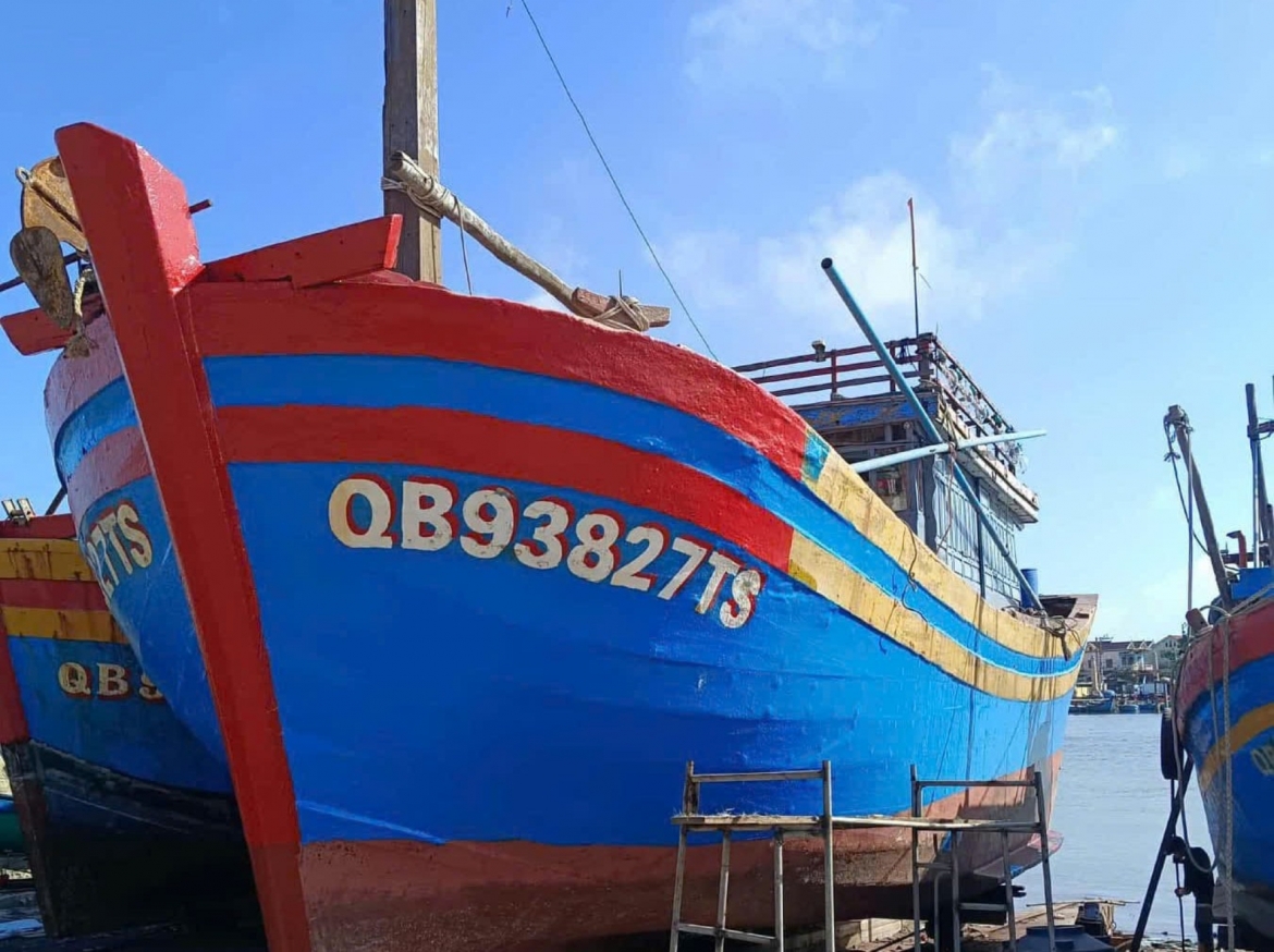 Tàu cá QB.93827-TS hiện đang mất liên lạc khi đang hoạt động trên biển