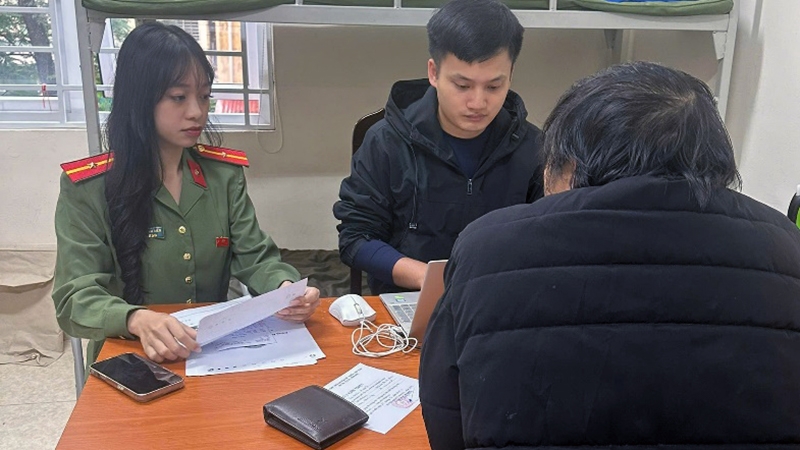 Cơ quan Công an làm việc với trường hợp vi phạm