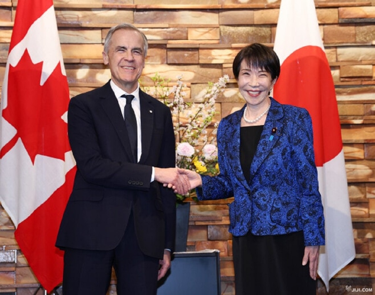 Thủ tướng Nhật Bản và Canada nhất trí nâng cấp quan hệ song phương lên Đối tác chiến lược toàn diện (ảnh Jiji Press)