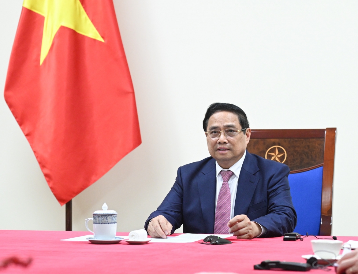 Thủ tướng Phạm Minh Chính điện đàm với Tổng thống Cộng hòa Angola João Manuel Gonçalves Lourenço