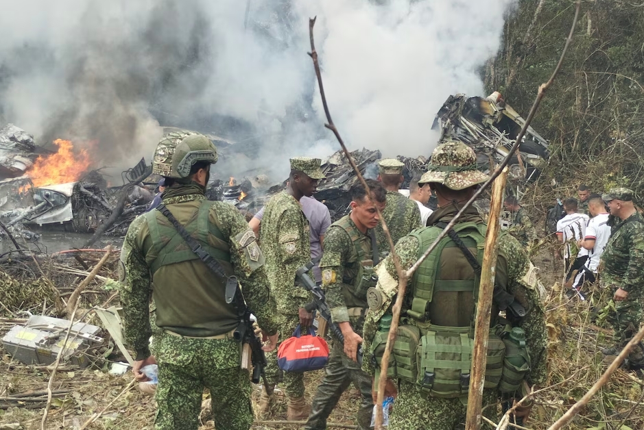 Hiện trường vụ tai nạn. Ảnh: Reuters