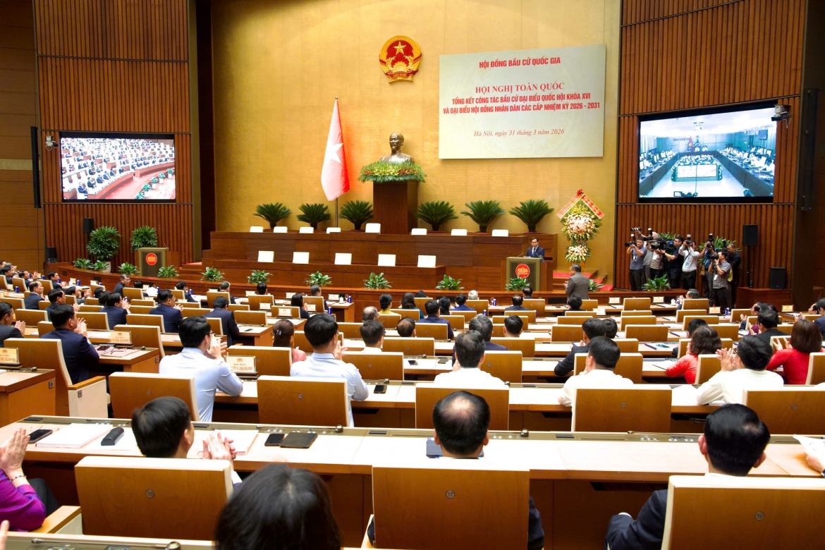  Hội nghị toàn quốc tổng kết công tác bầu cử đại biểu Quốc hội khóa XVI và HĐND các cấp nhiệm kỳ 2026-2031.